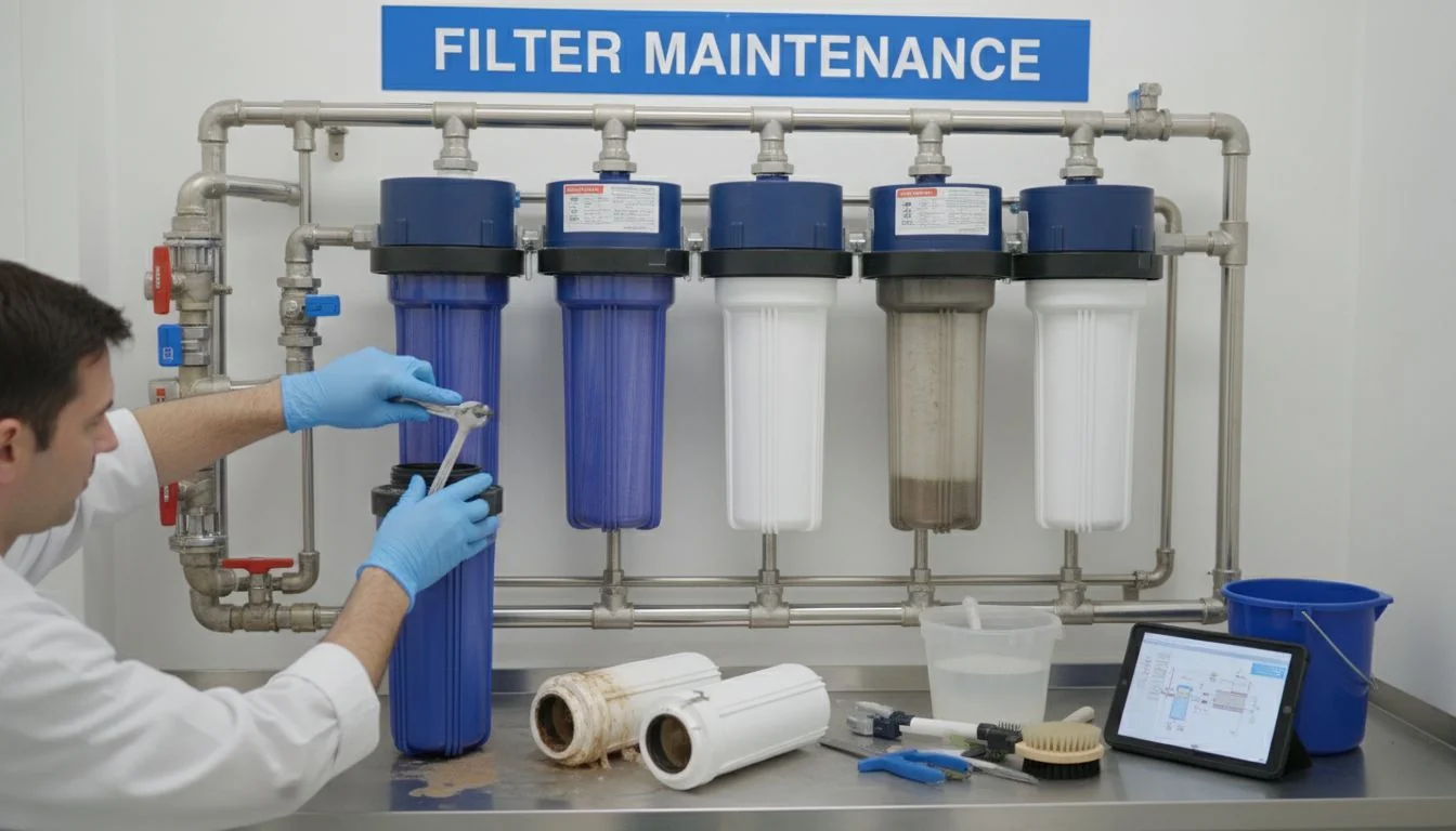 maintenance of water filters