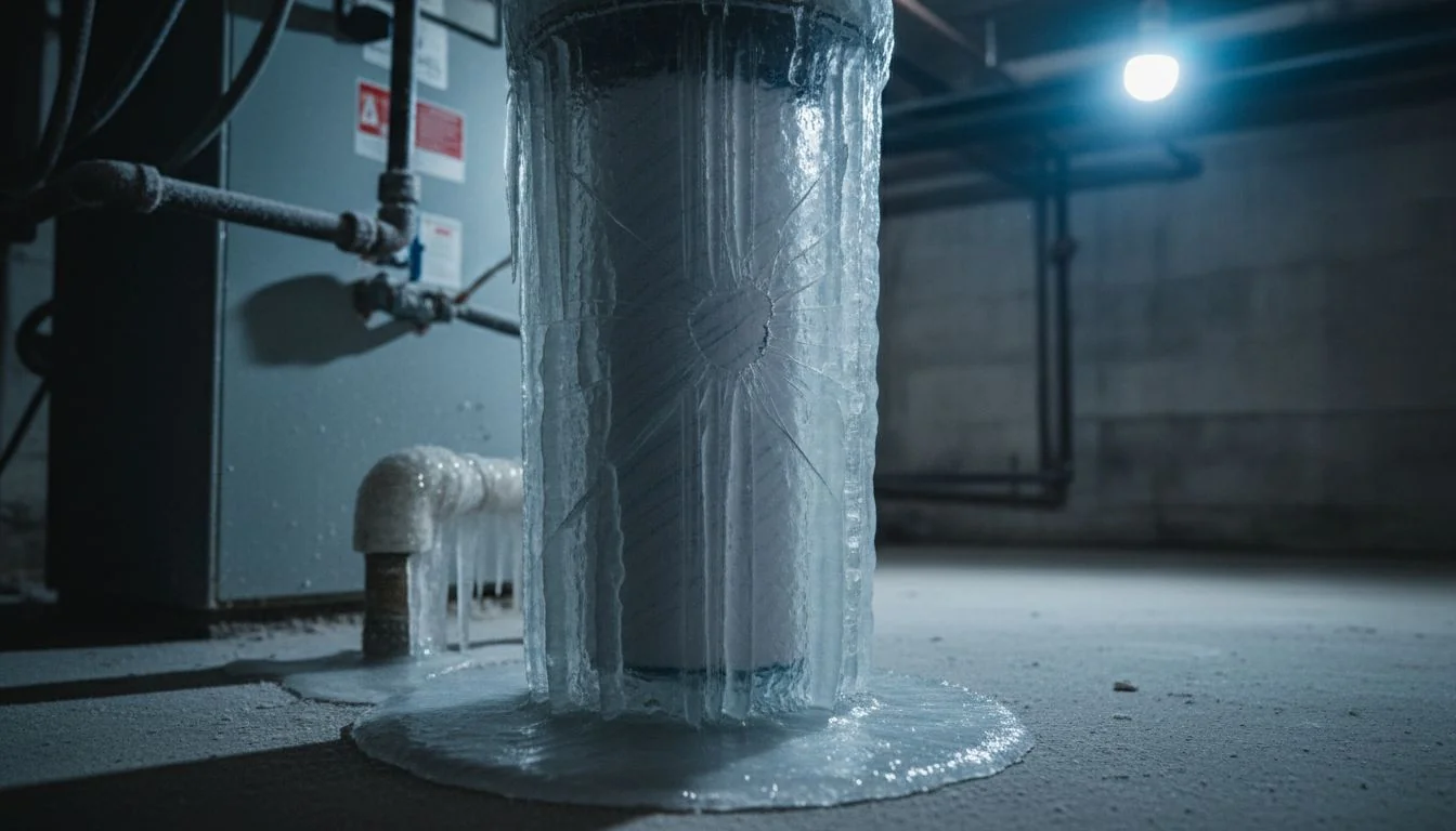 Frozen Water Filter Housing frozen water filter housing