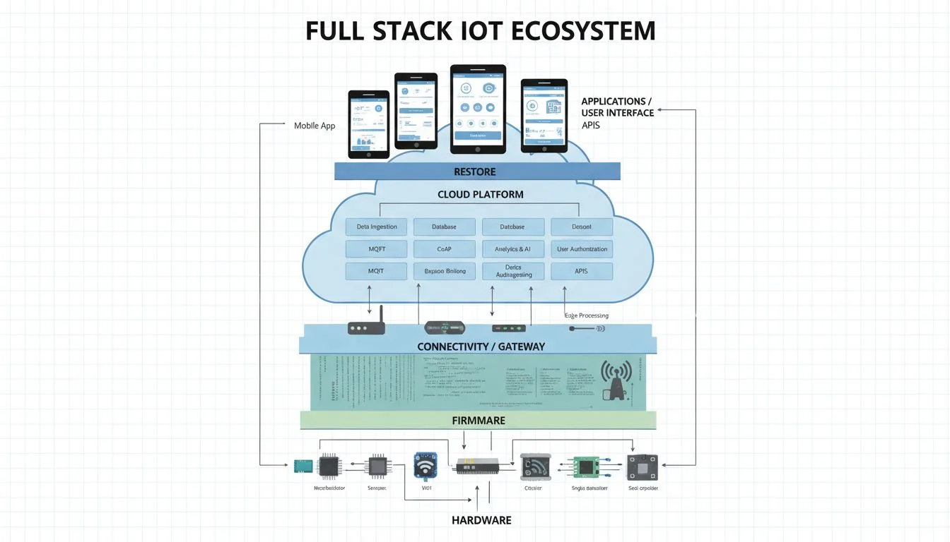 diagram of full stack hardware firmware cloud ecosystem