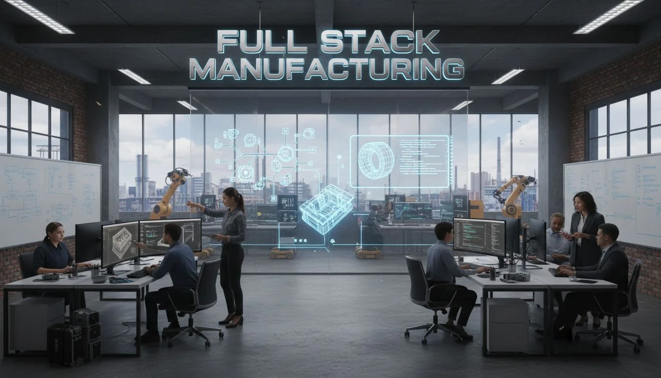 Full Stack Manufacturing team of engineers working on both mold design and code
