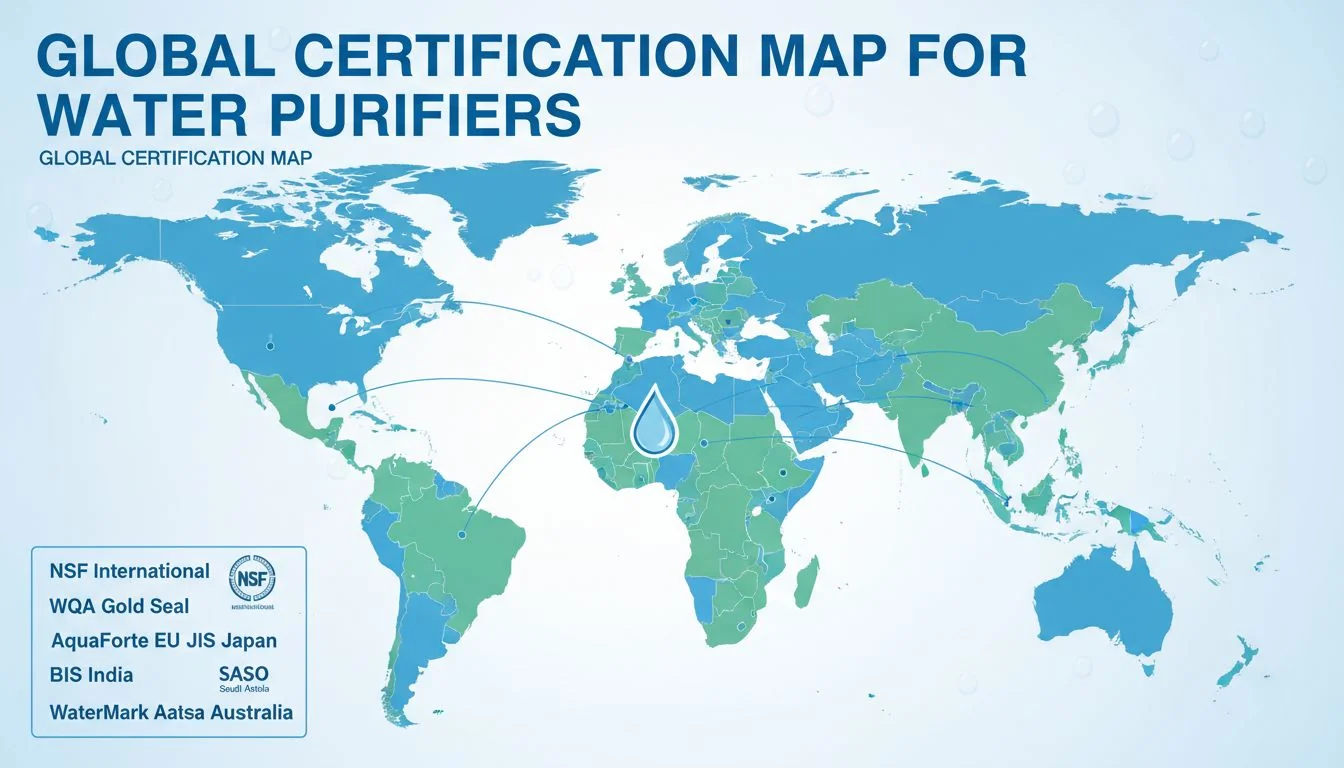 Global Certification Map for Water Purifiers