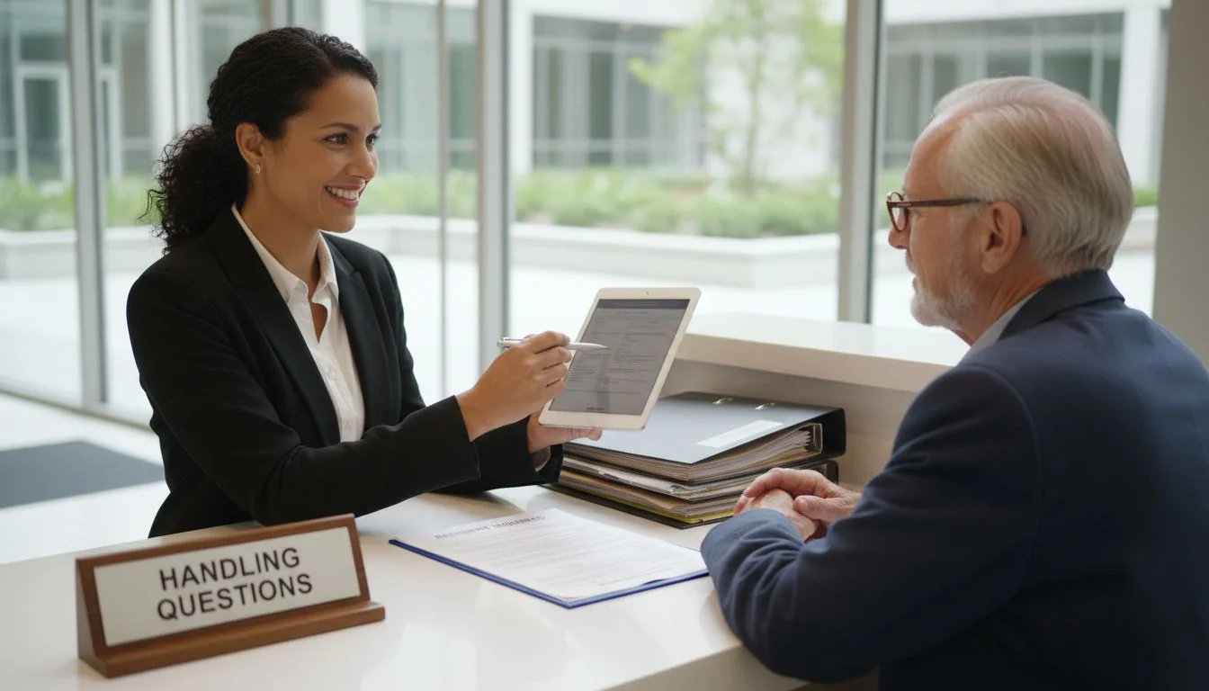 Handling resident questions and documents