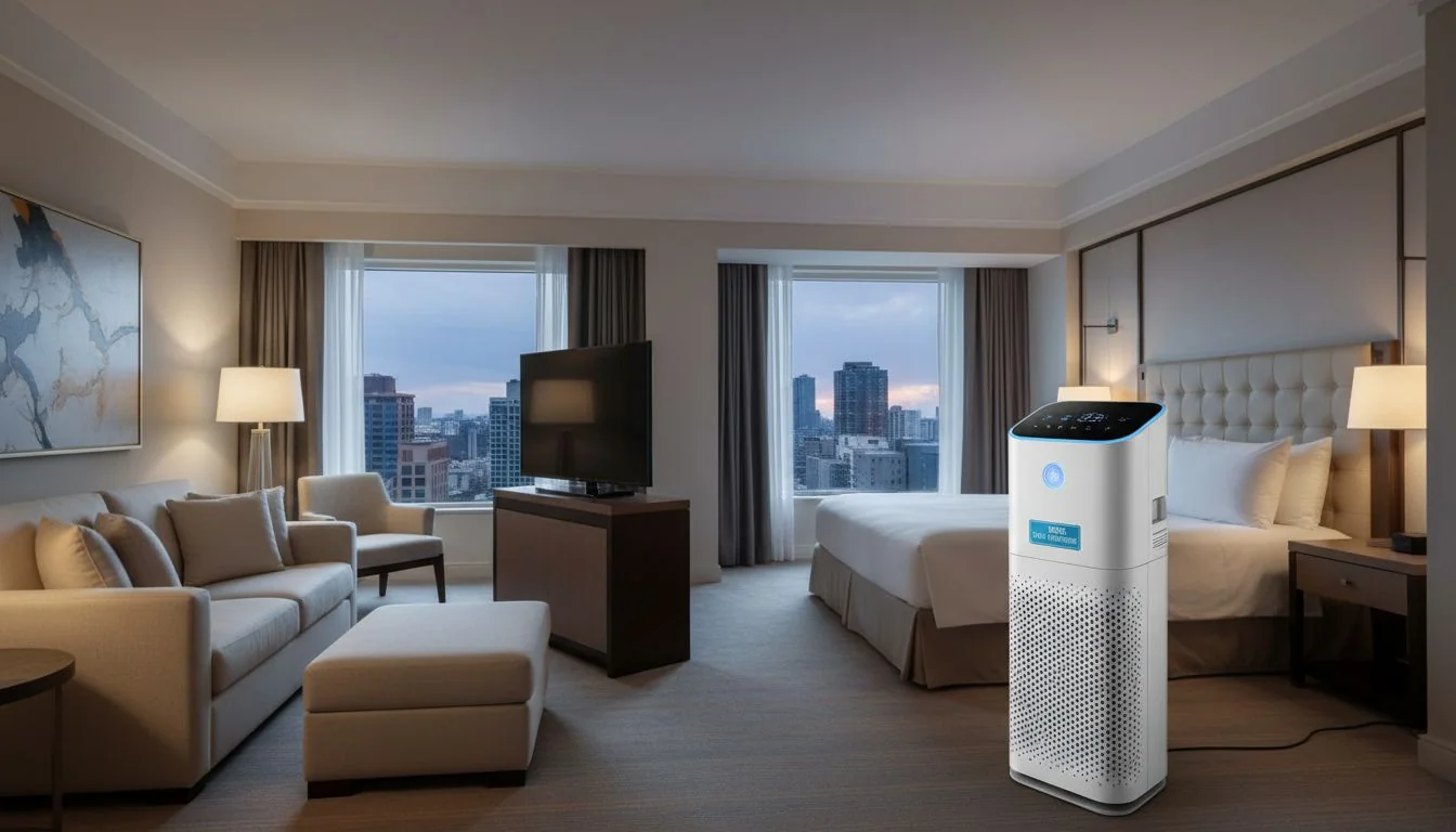 HEPA Air Purifier HEPA air purifier in hotel suite