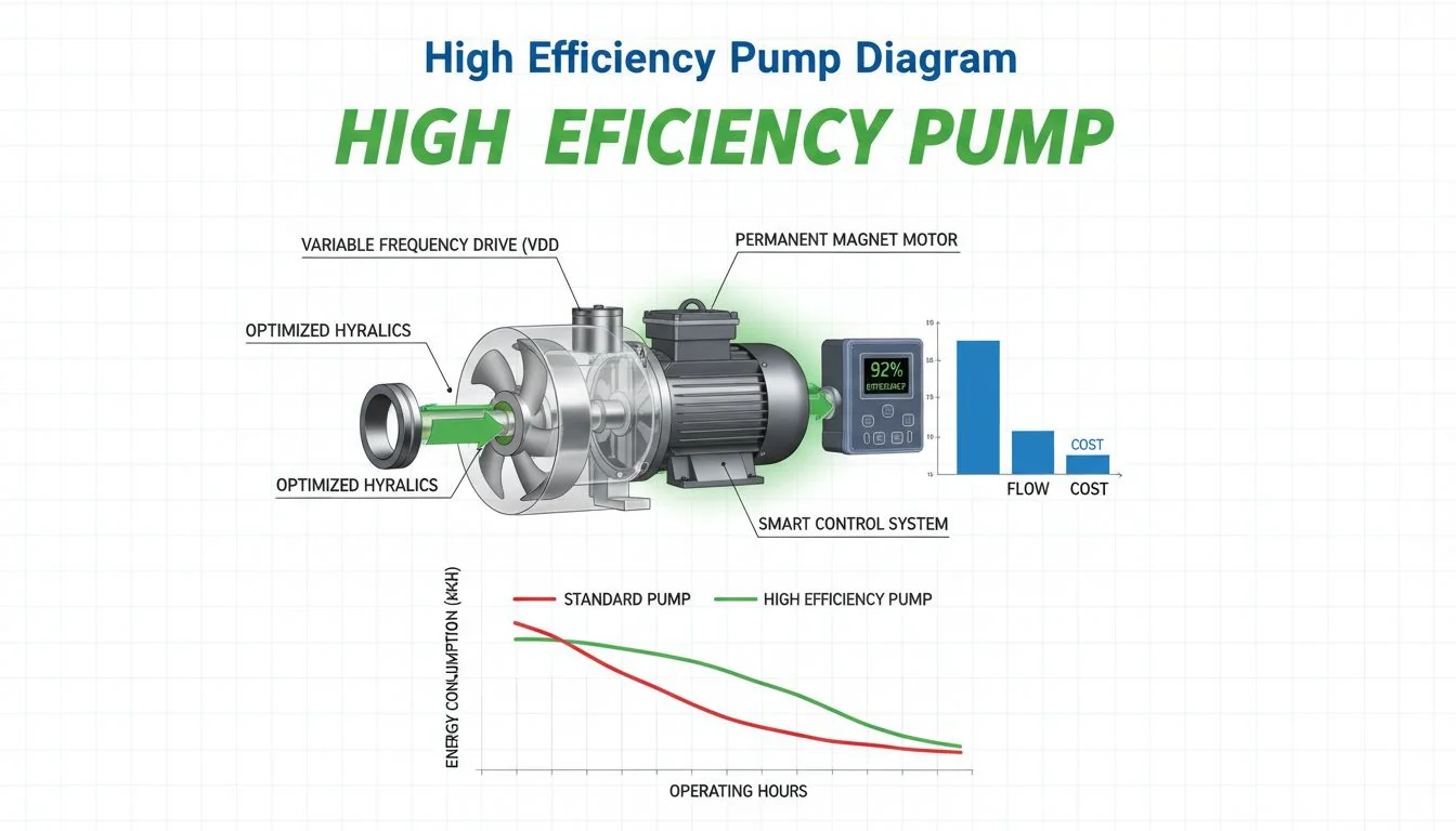 High efficiency pump diagram