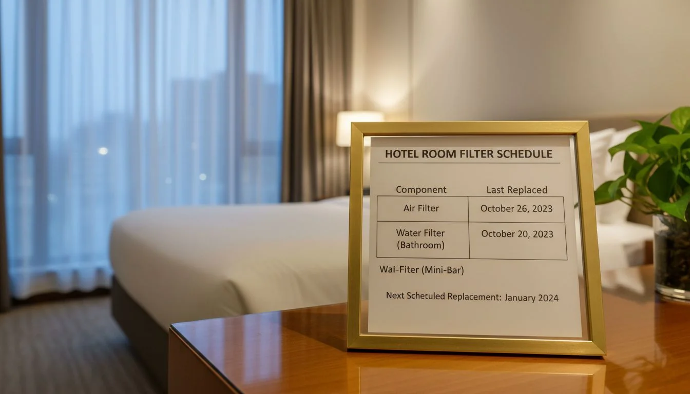 hotel room filter schedule