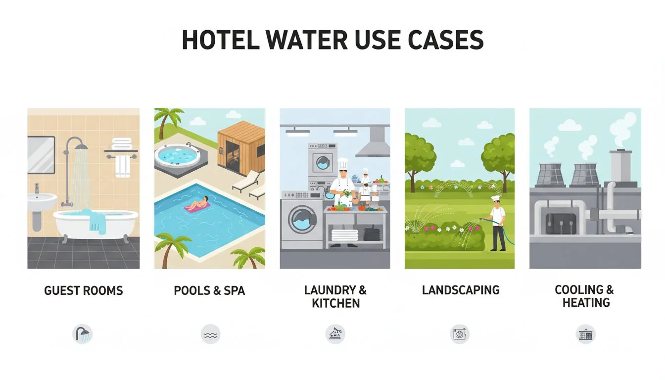 Hotel Water Use Cases five hotel water use cases