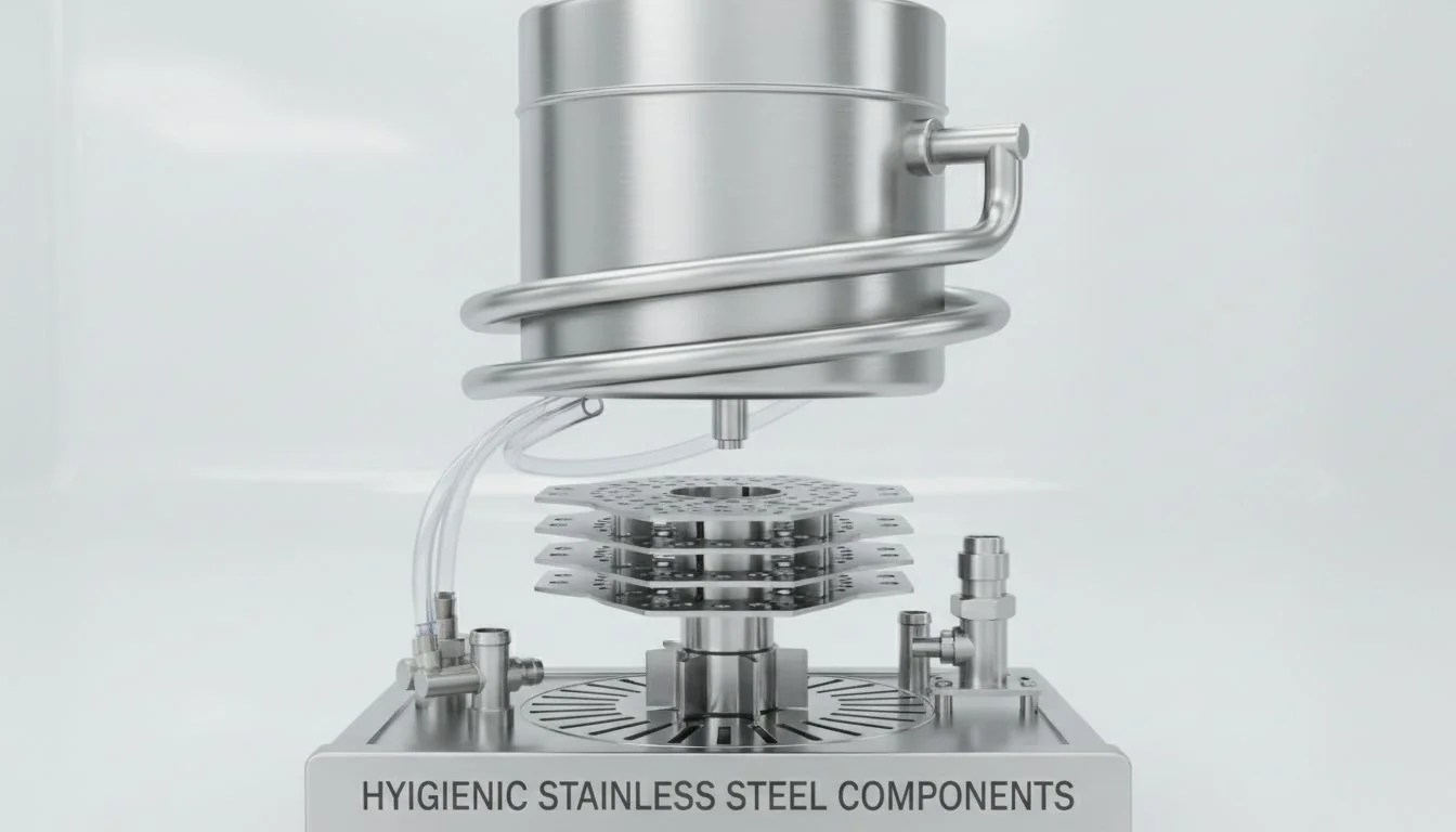 Hygienic Stainless Steel Components clean stainless steel water dispenser internal components