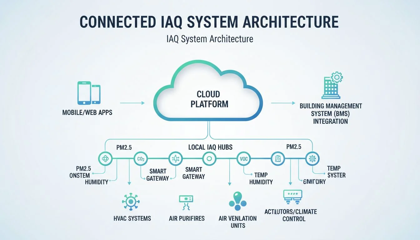 connected IAQ system architecture