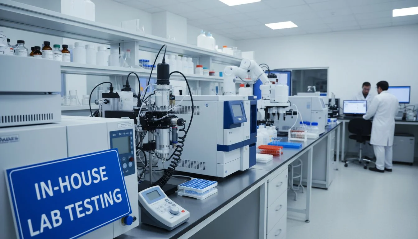 in-house lab testing equipment