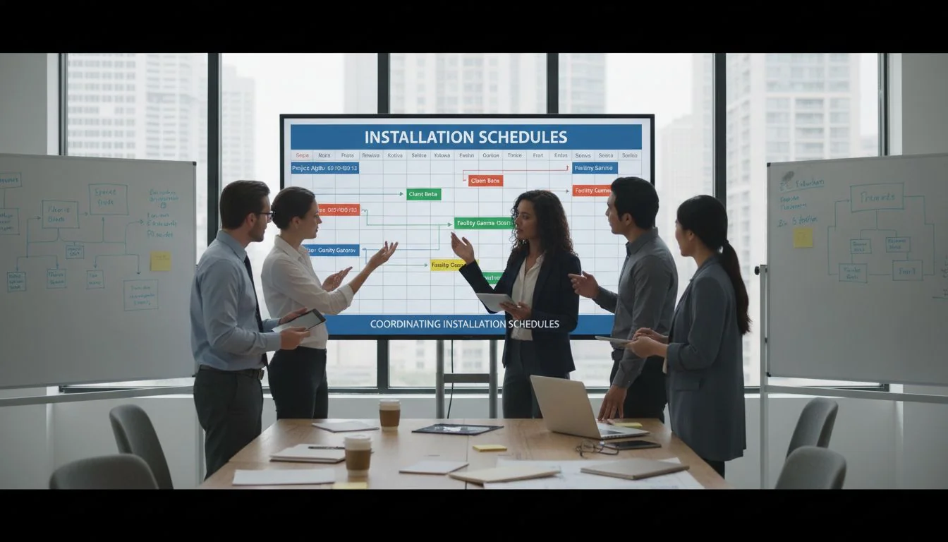 Coordinating installation schedules