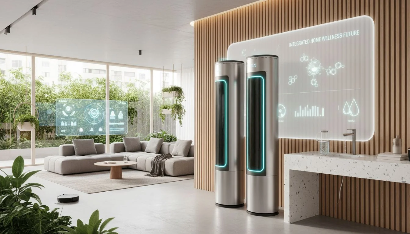 integrated home wellness ecosystem with matching air and water purifiers