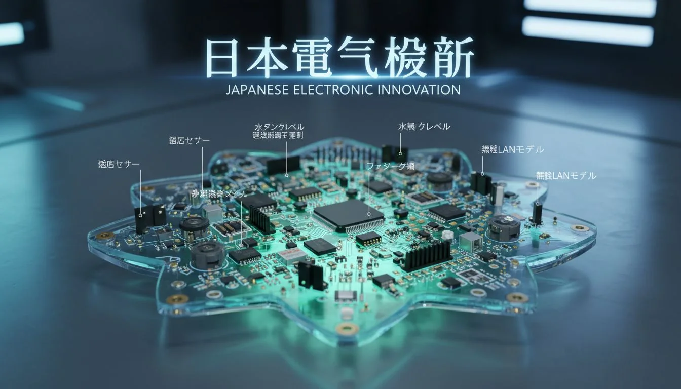 An intricate diagram of a complex electronic circuit board for a humidifier.