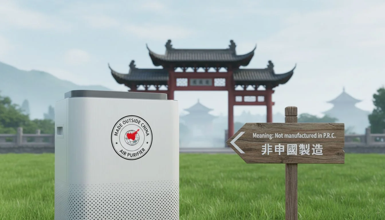 made outside china air purifier meaning