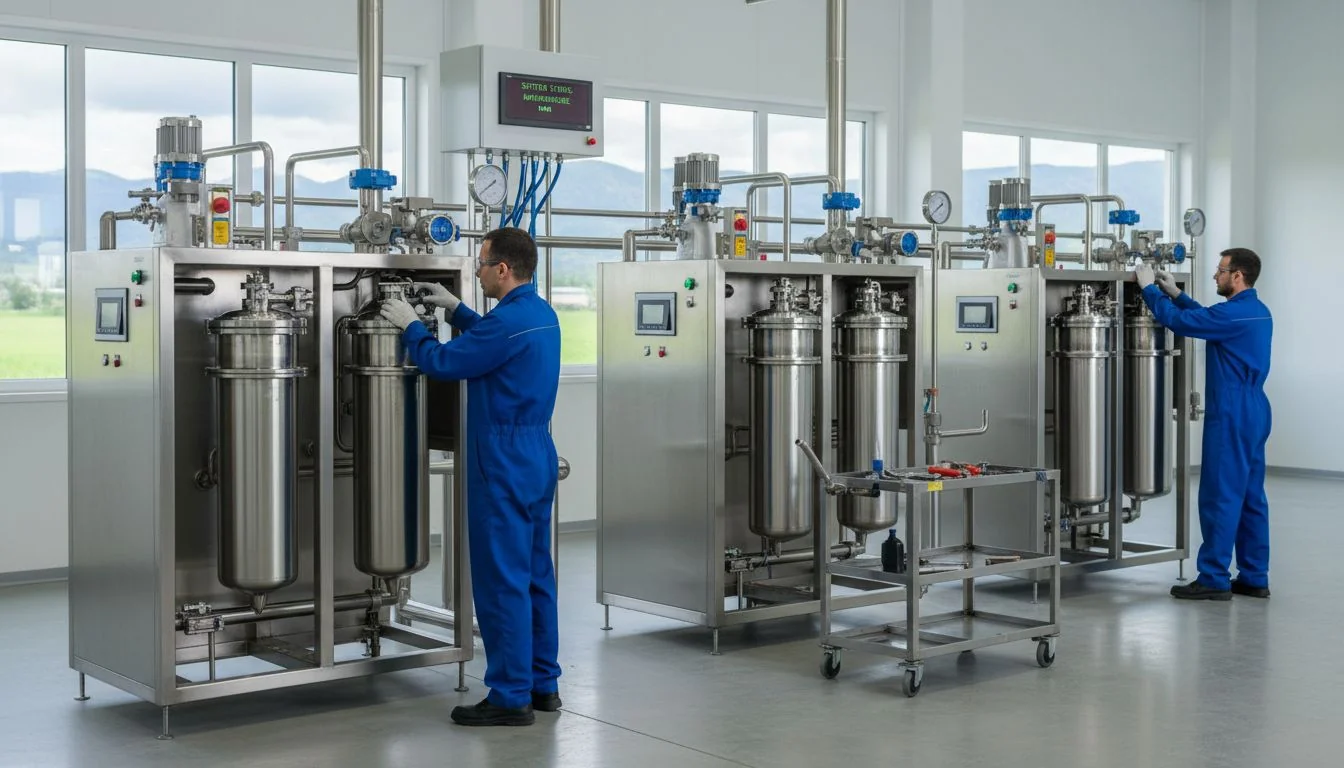 Maintenance of modular filtration systems