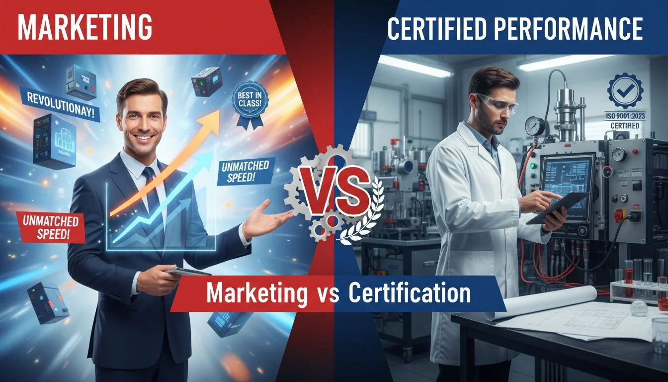 marketing vs certified performance