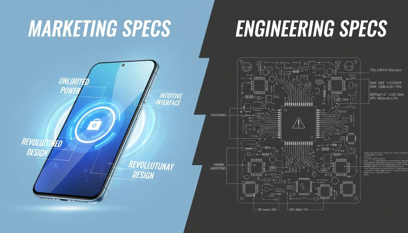 marketing vs engineering specs