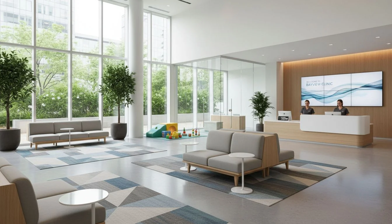 modern medical clinic waiting room