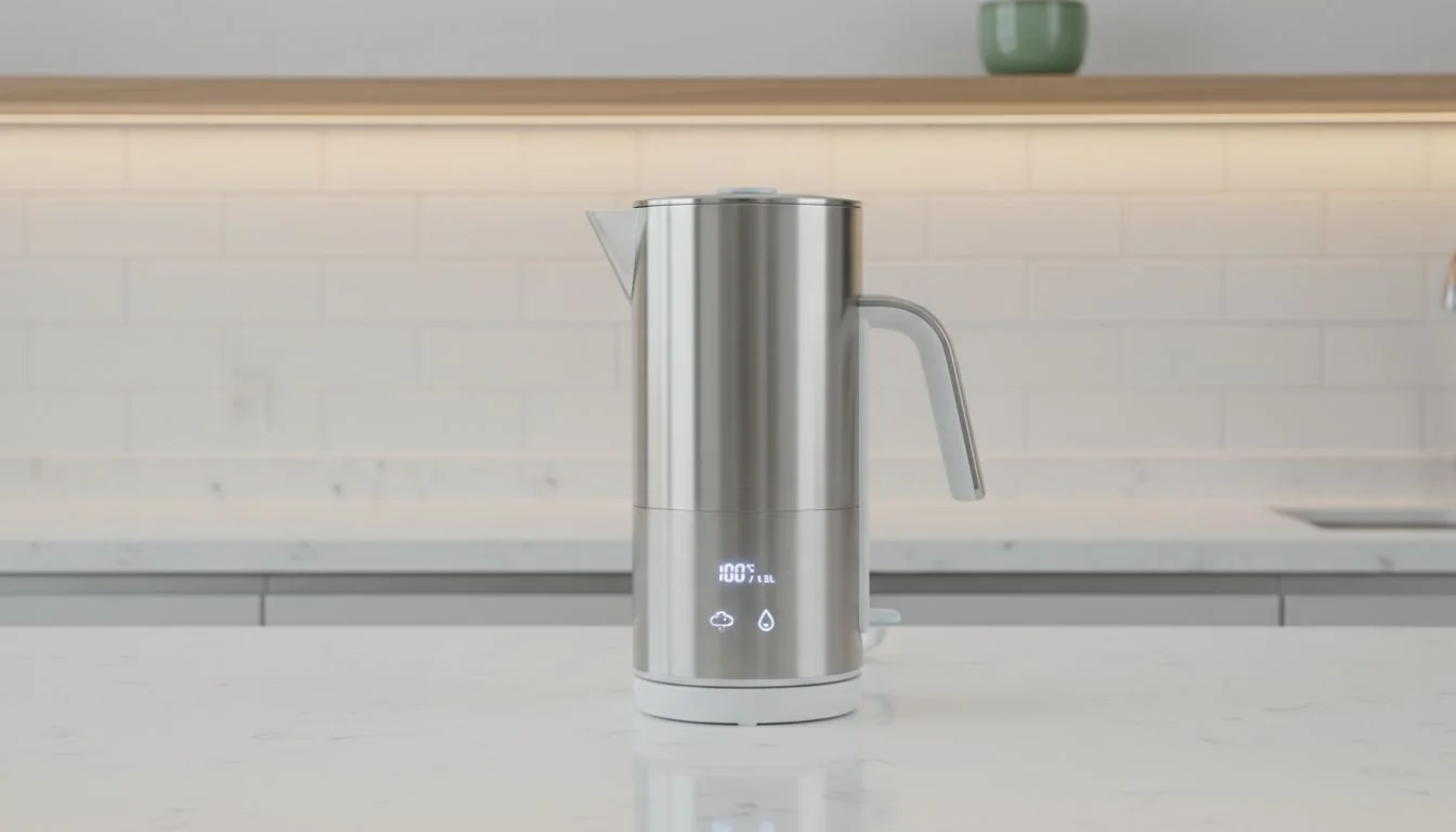 Minimalist Kitchen Setup kitchen counter with only one device replacing kettle and pitcher