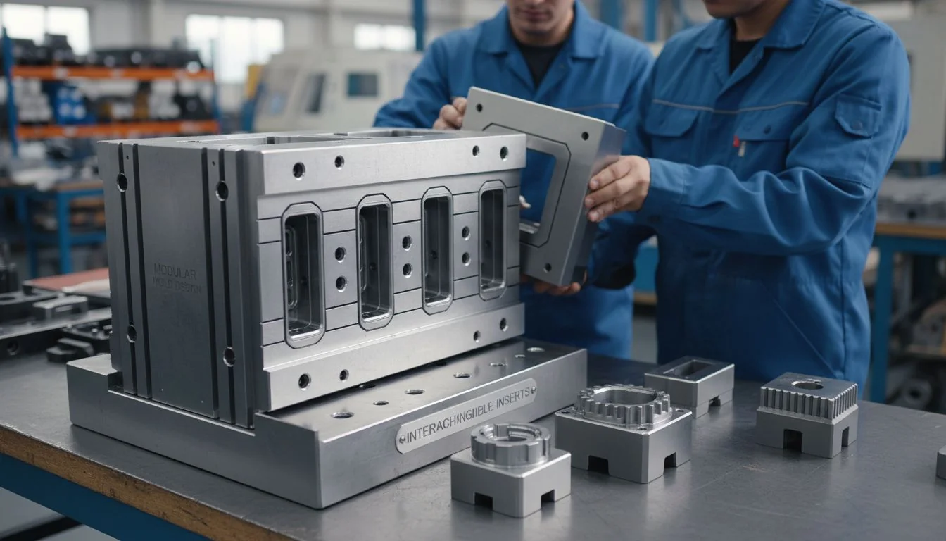 Modular Mold Design modular mold base with interchangeable inserts