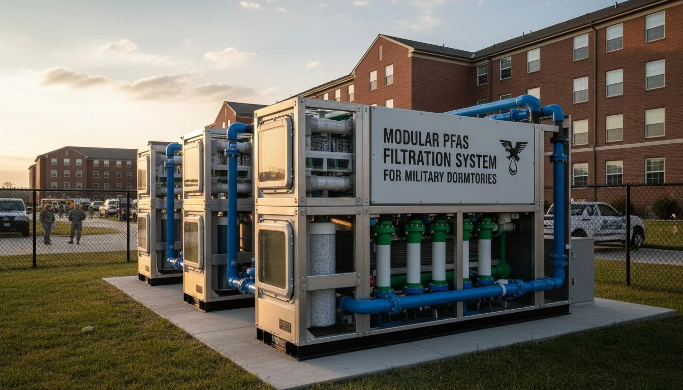 Modular PFAS Water Filtration Systems for Military Dormitories