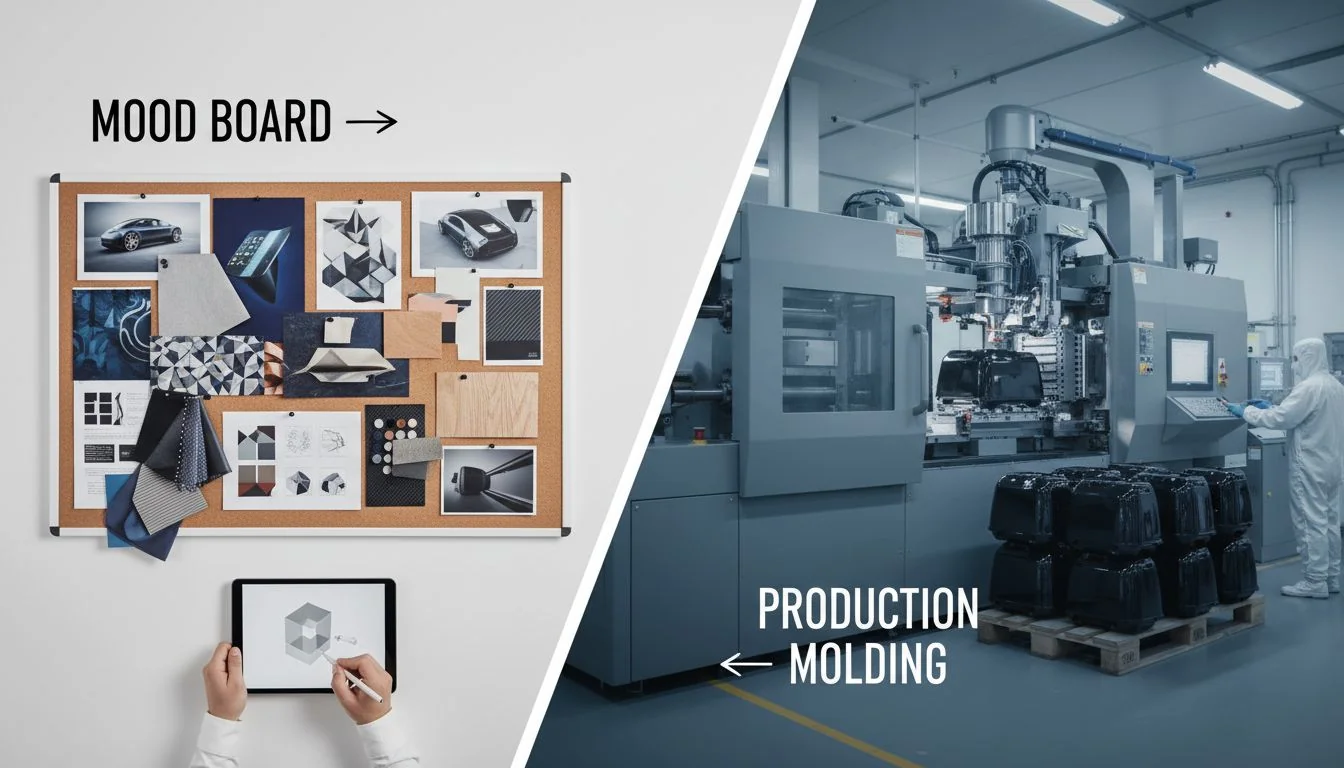 mood board to production molding