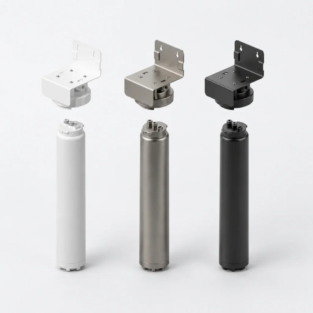 HW-S6 twist-lock undersink water filter with replaceable cartridge
