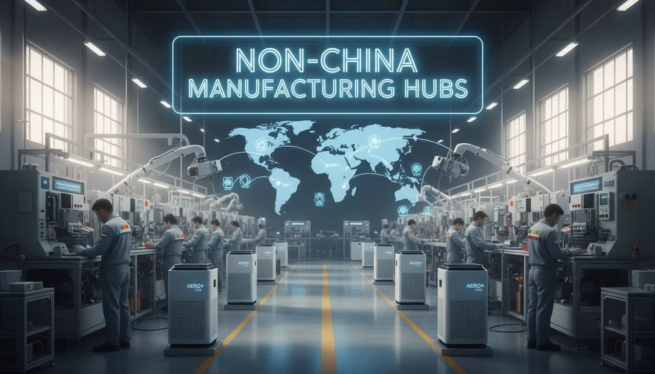 non china manufacturing hubs air purifier