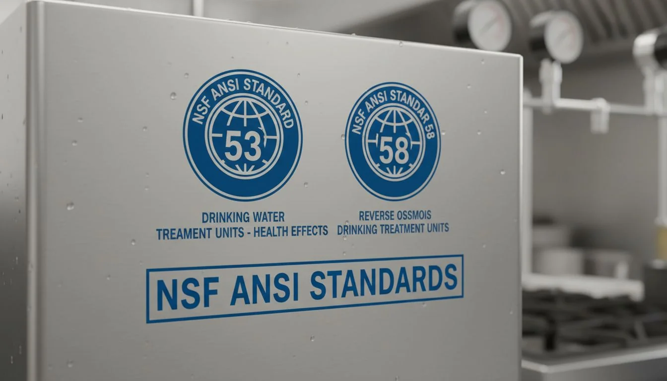 NSF ANSI standards 53 and 58