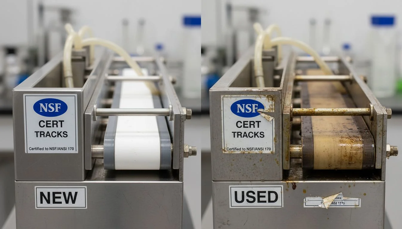 NSF cert tracks compared