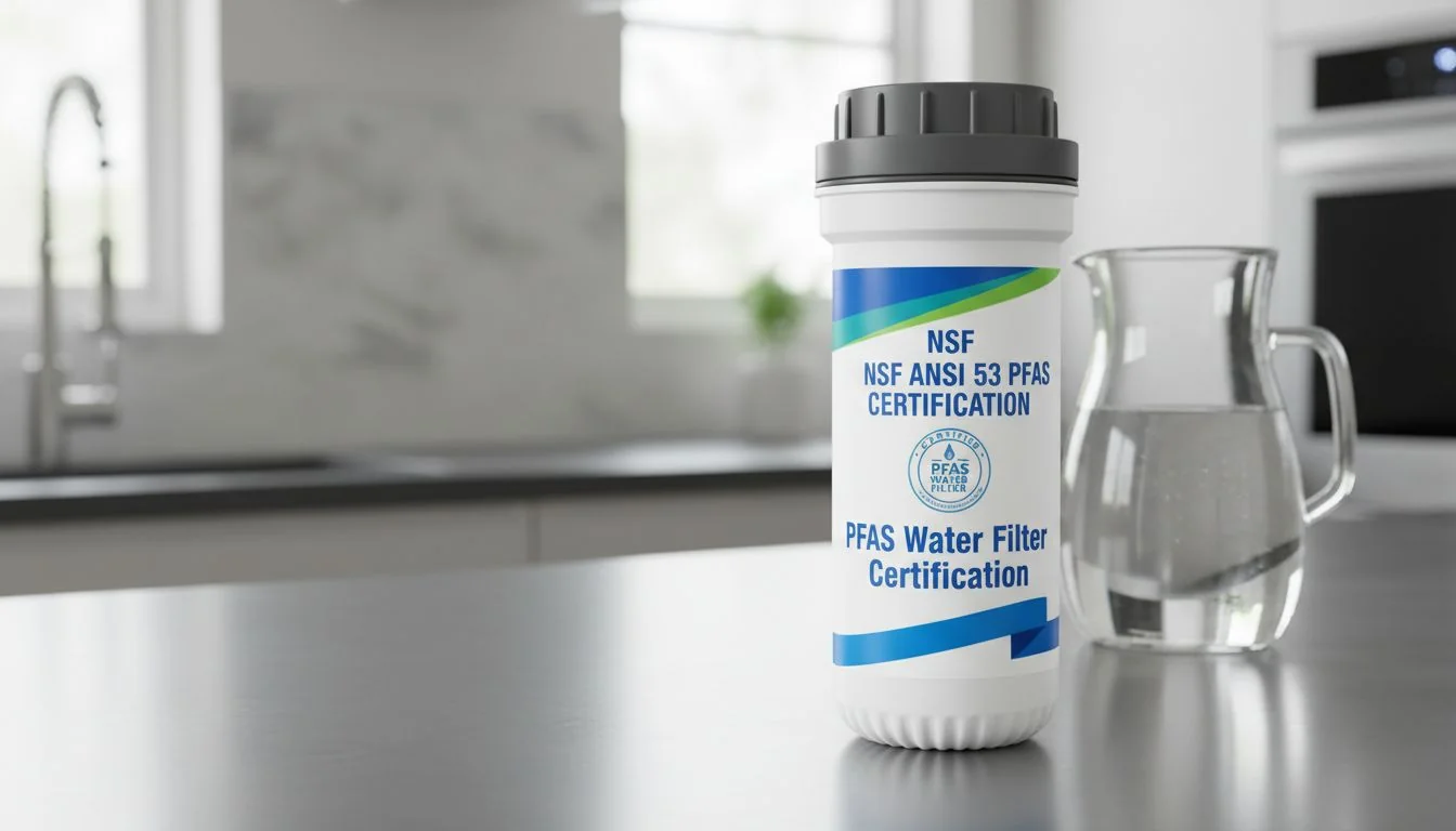 NSF ANSI 53 PFAS certification water filter