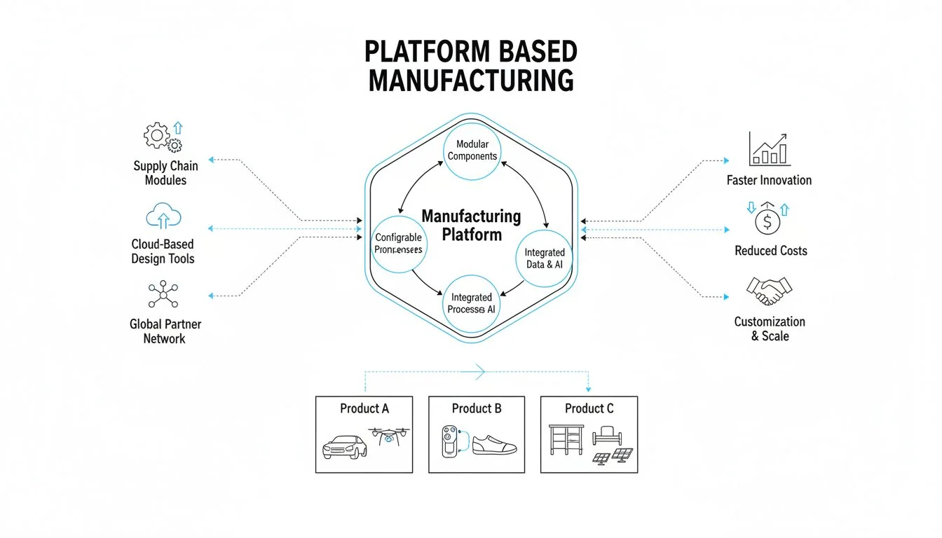 diagram illustrating the platform-based manufacturing concept