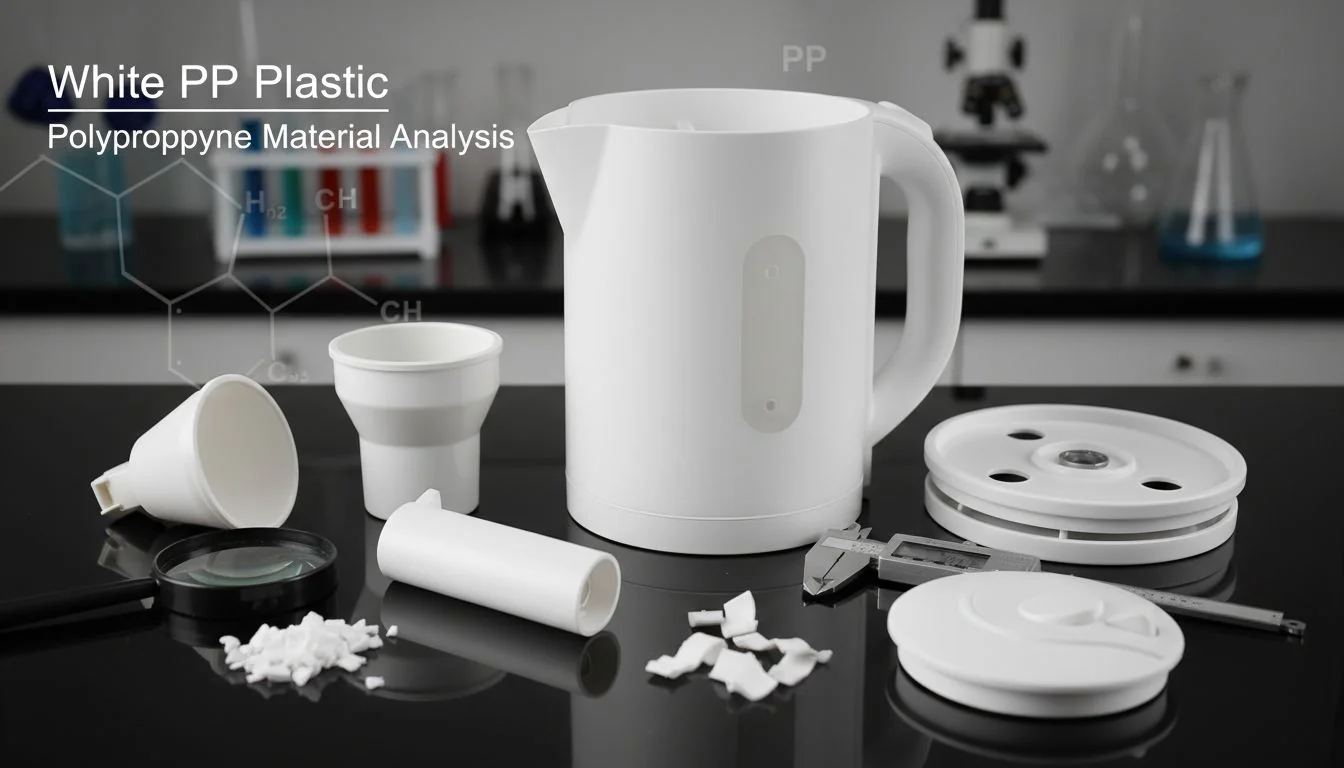 White PP plastic water kettle parts