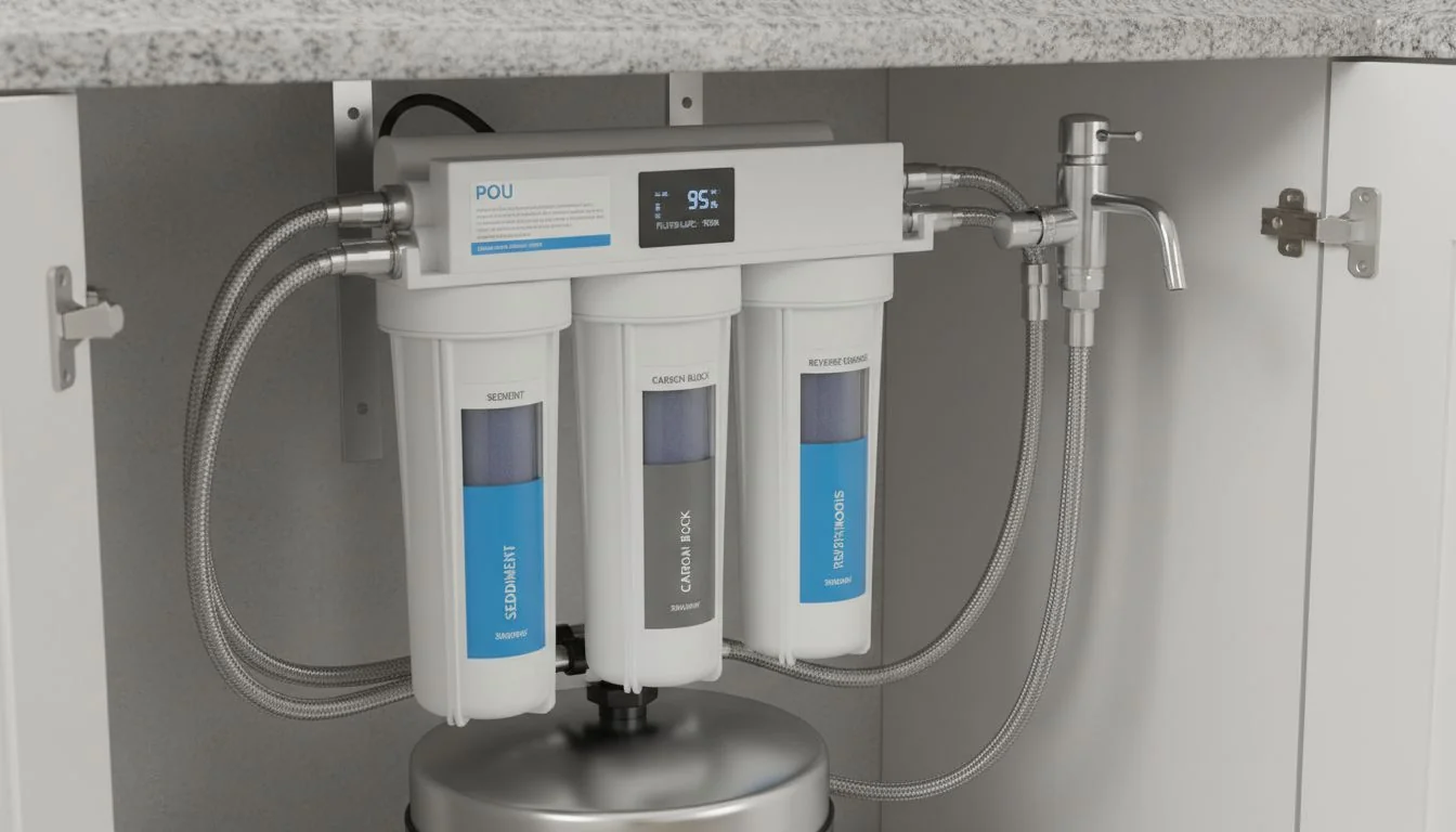 Point of use water filtration system