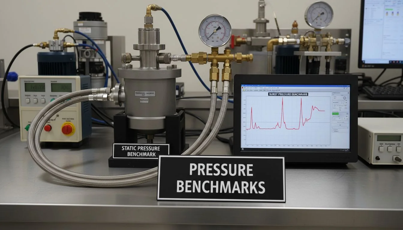 static and burst pressure benchmarks