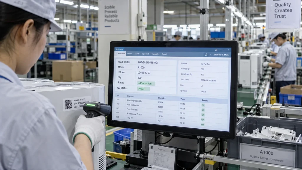 Production floor operators working with MES terminalsIndustrial Design & Product Definition