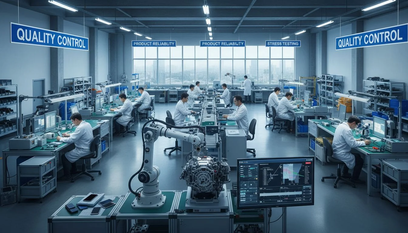 Factory quality control testing