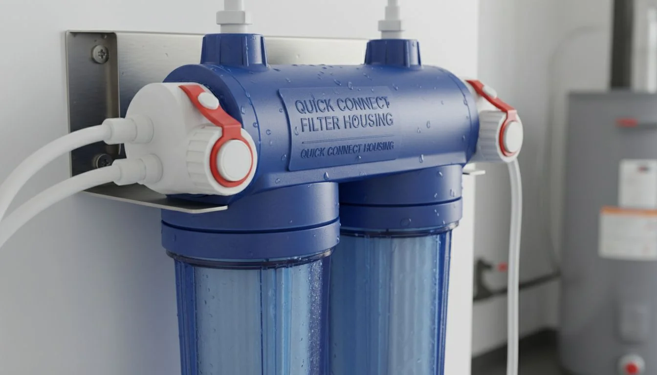 quick connect filter housing