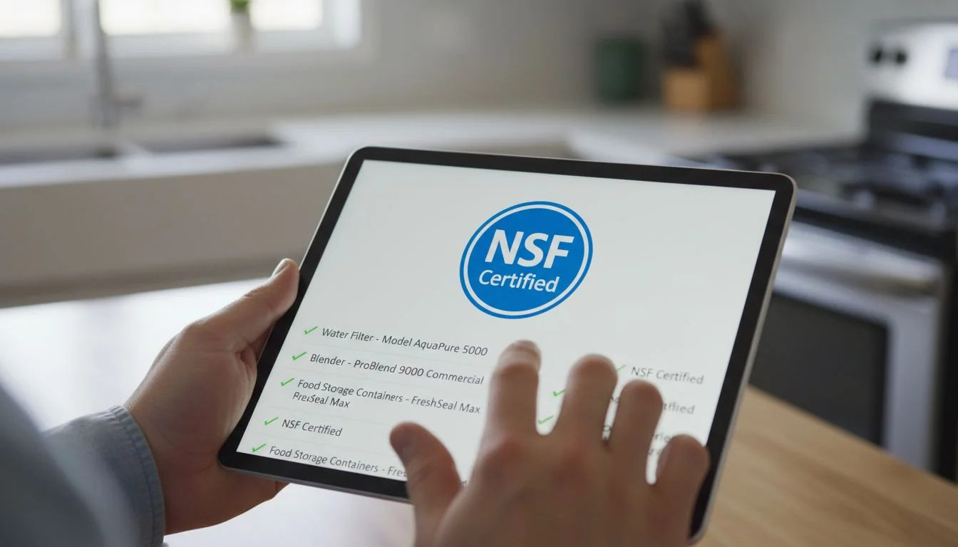 Reading NSF certified product listing