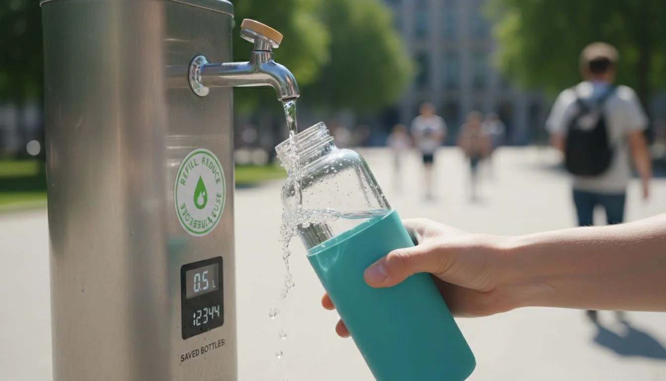 reusable water bottle refill