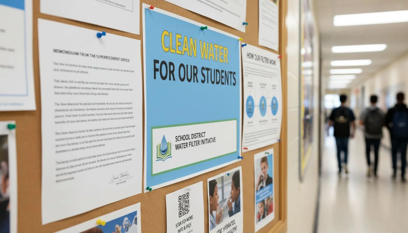 school district water filter communication school district water filter communication