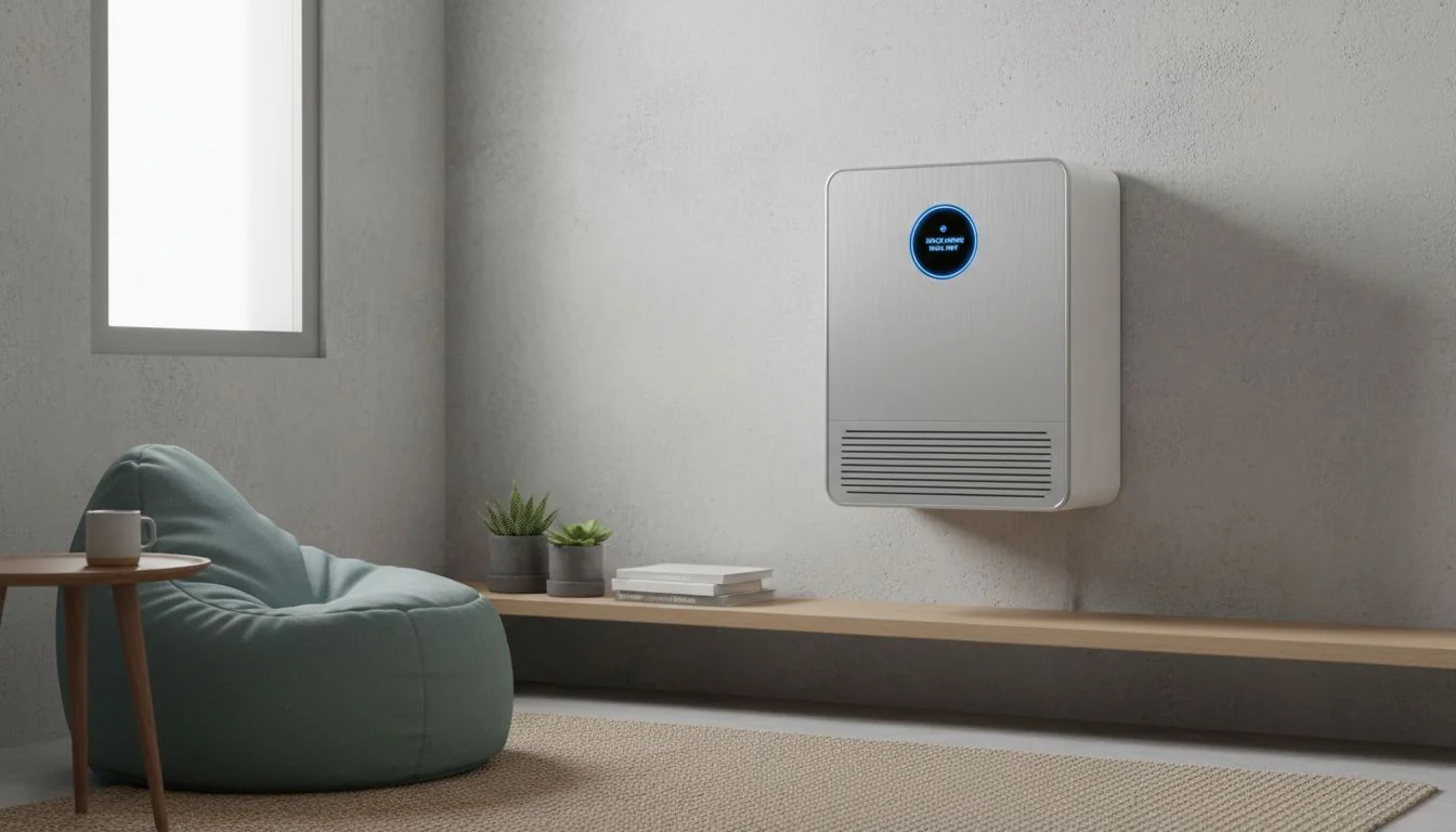 Space Saving Wall Unit wall mounted air purifier in small room