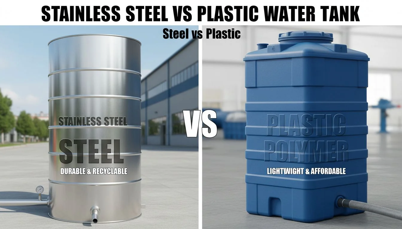 Steel vs Plastic stainless steel vs plastic water tank