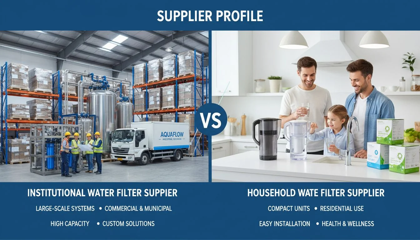 Supplier Profile Institutional vs household water filter supplier