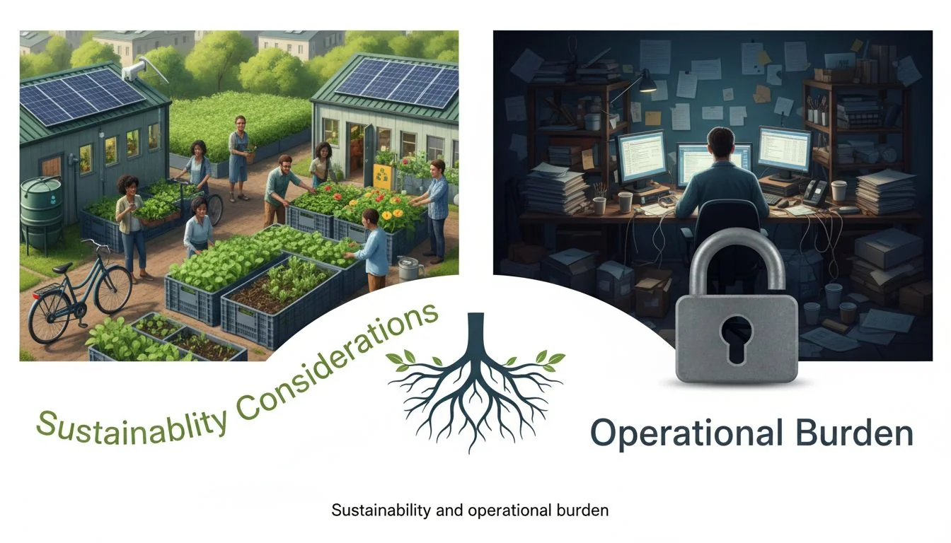 Sustainability and operational burden