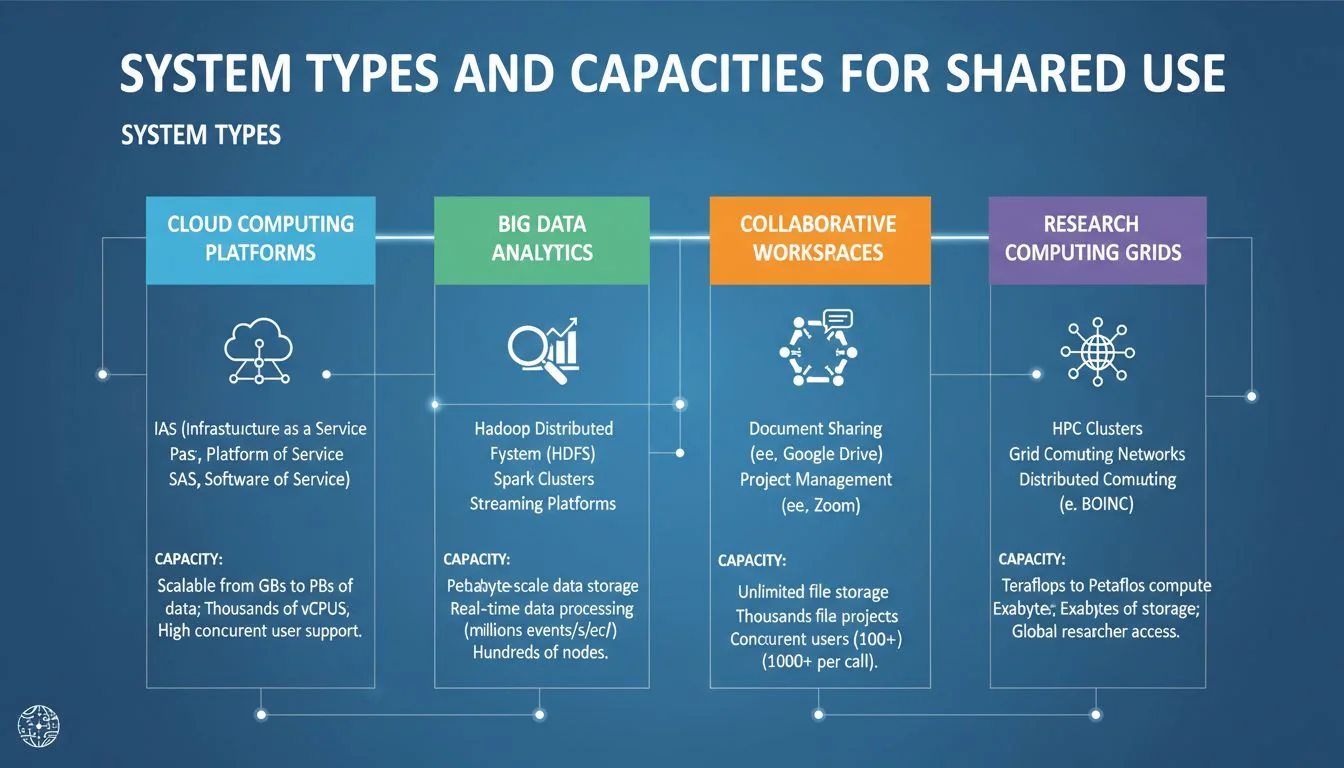 System Types System types and capacities for shared use