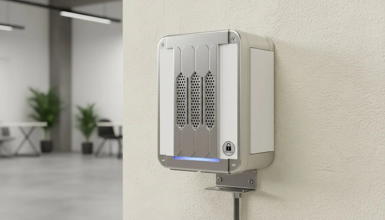 secure wall mounted device