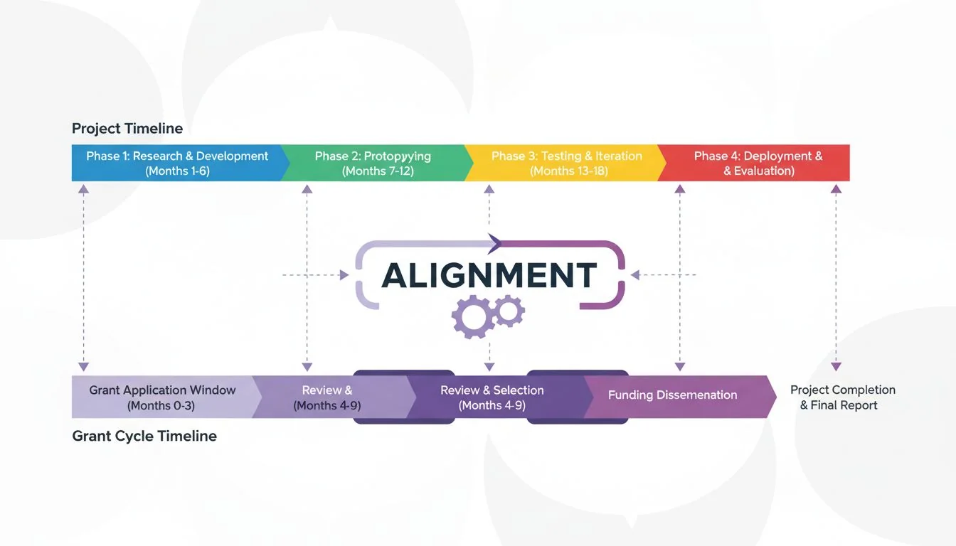 Timeline alignment Project timeline and grant cycle