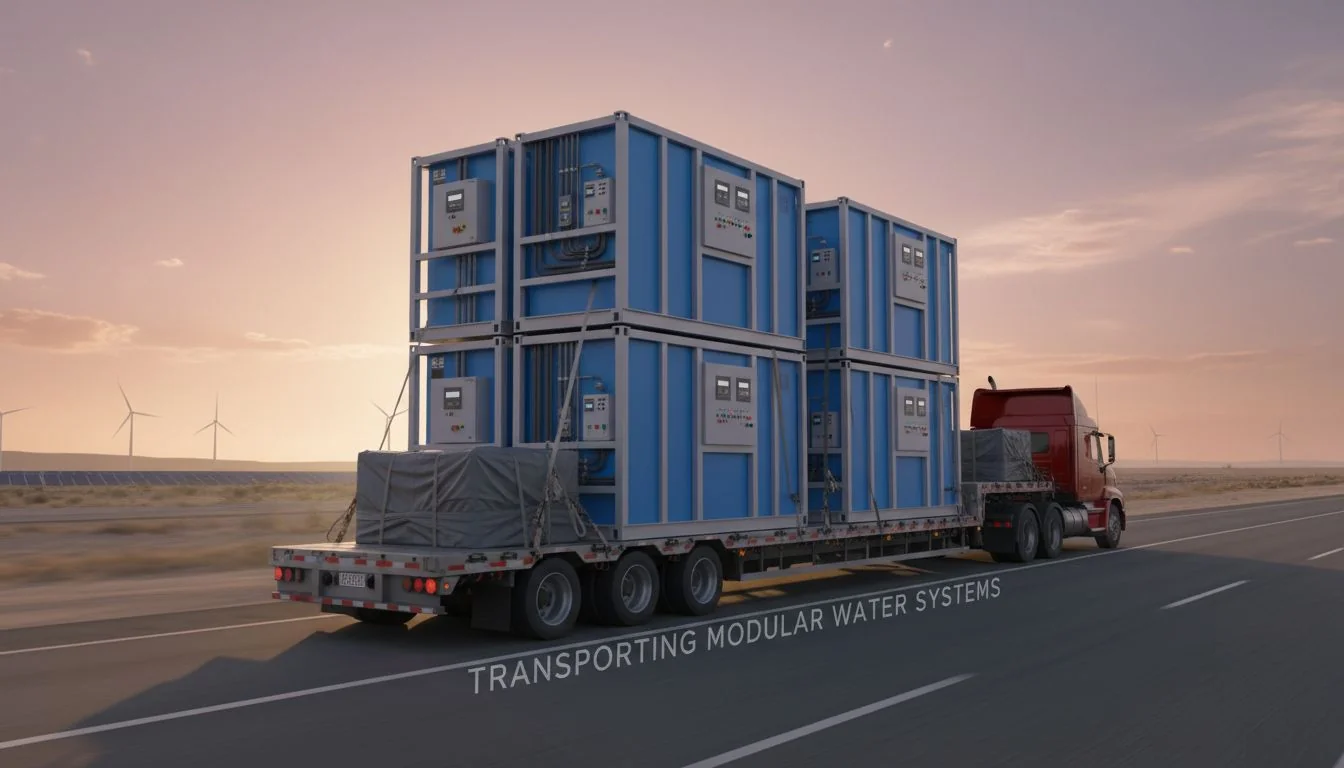 Transporting Modular Systems Transporting modular water systems