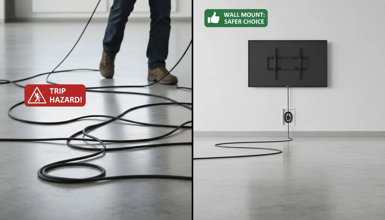 safety hazard tripping over cord