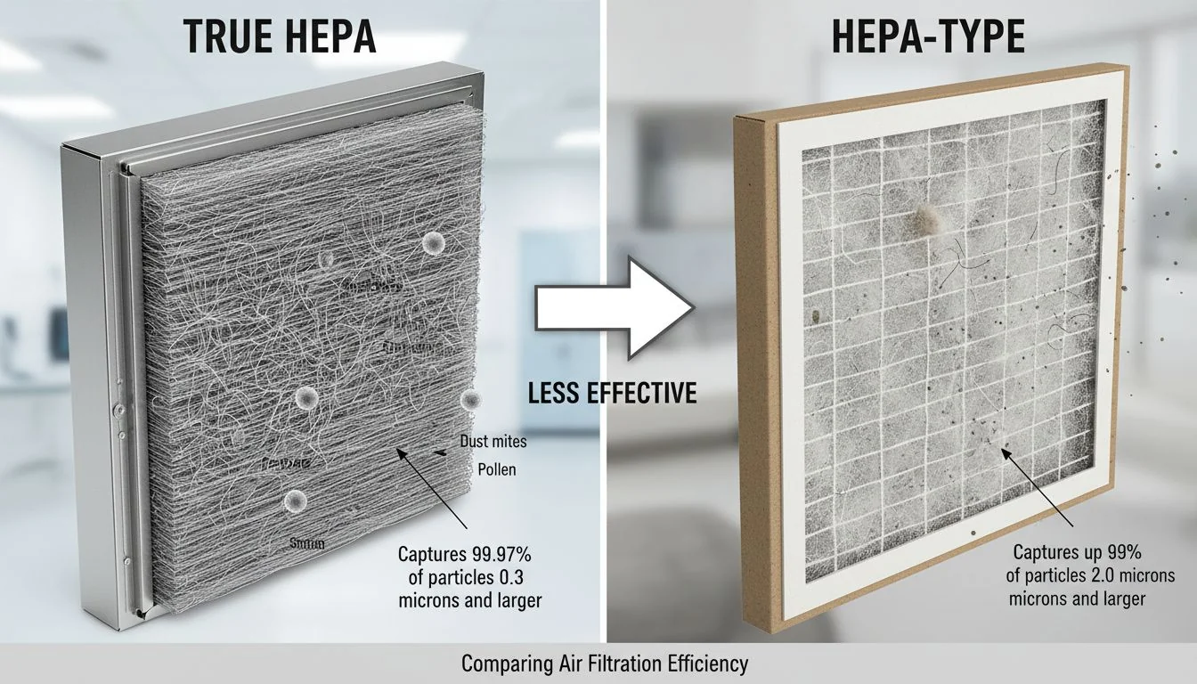comparison of HEPA filter grades